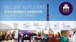 Become a student at École normale supérieure at the heart of Paris  International selection [upl. by Syd]