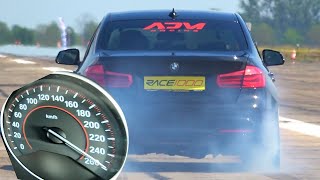 BMW 340i F30 Stage 4  Brutal Acceleration 0290 kmh amp Exhaust Sound [upl. by Lyrrehs]