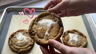 ASMR Baking S’mores Cookies Whispering Mouth Sounds Baking Sounds [upl. by Teragram]