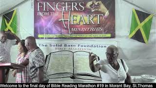 Welcome back to the final day of Bible Reading Marathon 19 in Morant Bay St Thomas [upl. by Lynette802]