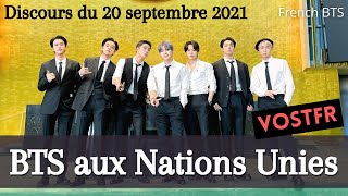 VOSTFR  BTS aux Nations Unies  discours du 200921 [upl. by Otanutrof61]