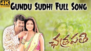 Gundu Sudhi 4K VideoSong Chathrapathi Prabhas ShriyaSaran 4k 4kvideosong remastered telugusongs [upl. by Sayers652]