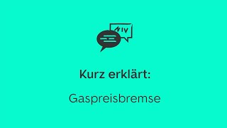 Kurz erklärt Gaspreisbremse [upl. by Carolus667]