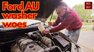 Aussie Ford screen wash unclogging  a lot easier than a Matiz Still made a mess [upl. by Duster]