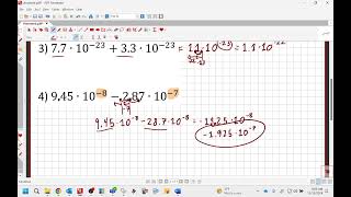 Math 78 Compacted Adding amp Subtracting Values in Scientific Notation Practice [upl. by Teage]