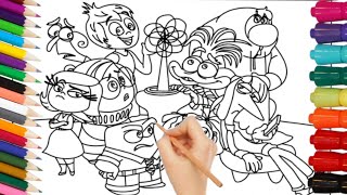 INSIDE OUT 2 Coloring Pages SPRUNKI 2 [upl. by Llewxam]