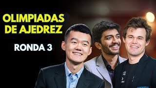 OLIMPIADAS DE AJEDREZ 2024 CARLSEN DING LIREN GUKESH ANTON PERALTA CORI [upl. by Nosnev172]