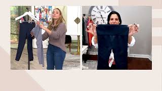 AnyBody Intimates Jacquard Panel Leggings on QVC [upl. by Anyak134]