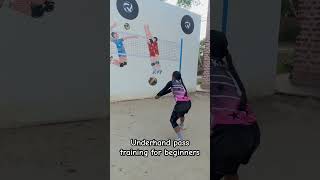 Underhand pass training shortsfeed trending shortsfeed youtubeshorts viralshorts [upl. by Sidnee]