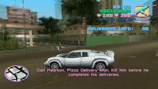 GTA Vice City  Walkthrough  Mission 37  Road Kill HD [upl. by Haroun]