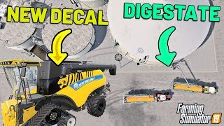 NEW DECAL ON THE COMBINE  DIGESTATE  Green River Farming Simulator 19  Episode 17 [upl. by Anomahs195]