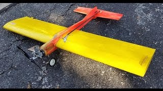 Control Line Foam Wing Stunt Trainer Airplane [upl. by Nnaeed143]