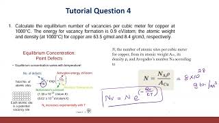 Engineering Materials  Tutorial 4 – Imperfections in Solids [upl. by Yarazed]