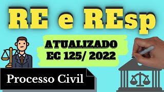 RE e REsp  Atualizado pela EC 125 de 2022 Processo Civil Resumo Completo [upl. by Seafowl]