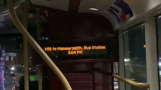 H91 to Hammersmith Bus Station [upl. by Sheffield942]