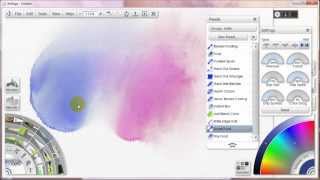 How to Paint with Watercolors in Artrage 5 Blenders [upl. by Dlared]