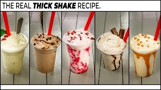 ThickShakes Recipe  5 Really Thick MilkShake  CookingShooking [upl. by Eural475]