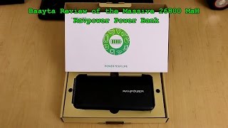 The Massive RAVPOWER 26800 Mah Power Bank [upl. by Hakon]