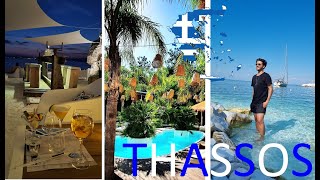 THASSOS ADASI VLOG 🇬🇷  BEACH  COCTAIL BAR  TAVERNA  GECE HAYATI  YUNANİSTAN [upl. by Carol193]