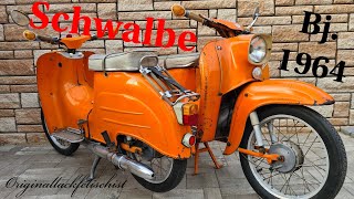 Originallackfetischist  Simson Schwalbe Baujahr 1964 in Verkehrsorange [upl. by Pelletier460]