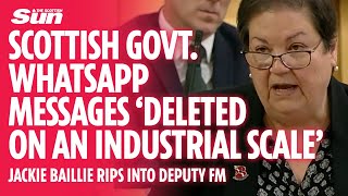 Jackie Bailie rips into SNP over deleting WhatsApp messages on industrial scale [upl. by Hpsoj340]