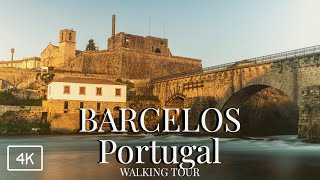 🇵🇹 Barcelos  Portugal  Walking Tour 4K UHD 60fps [upl. by Gracye]