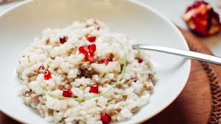 Risotto alla MelagranaRICETTA PERFETTASEMPLICE e GUSTOSA [upl. by Ayt559]