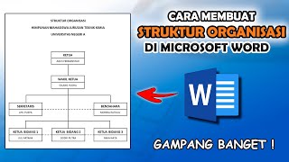 Cara Membuat Struktur Organisasi di Microsoft Word [upl. by Hinch74]