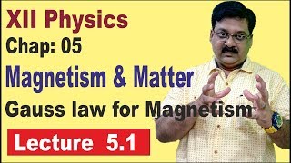 Magnetism amp Matter  Gauss law for Magnetism  Gauss law  Class 12 Physics Chapter 5  51 [upl. by Eehc]