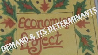 economics project on demand and its determinants for class12 best project [upl. by Per]