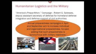 APICS 2016 Session Preview Humanitarian Logistics and the Military [upl. by Adnamar]