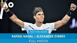 Rafael Nadal v Alexander Zverev Full Match  Australian Open 2017 Third Round [upl. by Allare]