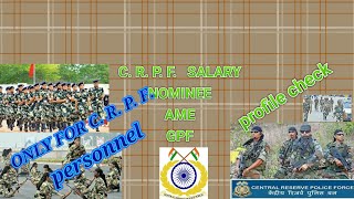 C R P F PERSONNEL APNI SALARY GPF NOMINEE PROFILE KAISE CHECK KR SKTE HAIN UMANG APP SE [upl. by Durante770]