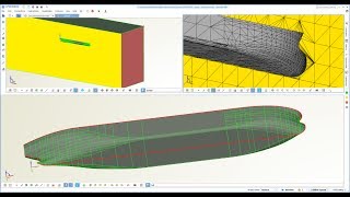 CFD Flow Domain for Ship Hulls from NAPA IGES Files [upl. by Blainey]