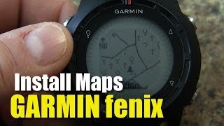 Garmin fenix  tactix  How To Install Maps [upl. by Cocks101]