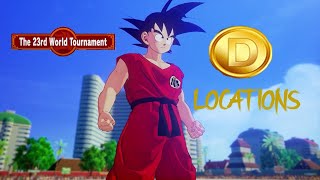 DRAGON BALL Z KAKAROT  The 23rd World Tournament  Dlc5  All D medals Location [upl. by Moskow451]