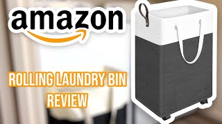 Large Rolling Laundry Hamper Review  HomeHacks [upl. by Aray]