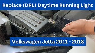 How to Replace VW Jetta Daytime Running Lights MK6 20112018 [upl. by Knepper]