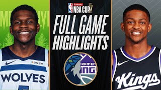 TIMBERWOLVES at KINGS  EMIRATES NBA CUP 🏆  FULL GAME HIGHLIGHTS  November 15 2024 [upl. by Warenne477]