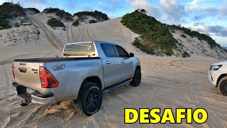 HILUX AUTOMATICA X HILUX MANUAL NA DUNA DO TROLLINHO [upl. by Helprin]