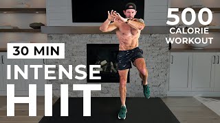 30 Min Intense HIIT Workout For Fat Burn amp Cardio No Equipment No Repeats [upl. by Hairim]