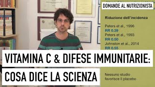 Vitamina C e difese immunitarie cosa dice la scienza [upl. by Yentruoc]