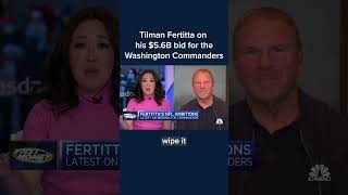 Tilman Fertitta on his 56B bid for the Washington Commanders Shorts [upl. by Berl]