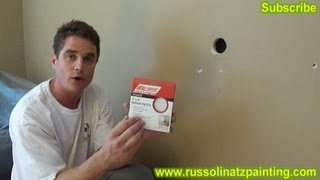 DIY Drywall Repair How to Fix Holes and Dents in the Wall Part 1 [upl. by Yatnohs]