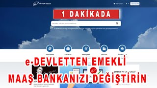 e Devletten Emekli maaşı başka bankaya nasıl taşınır Banka Şubesi değiştirme [upl. by Readus]