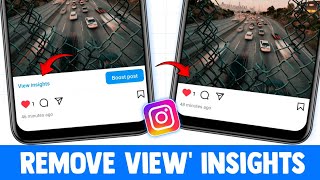 How to remove view insights on instagram 2025  view insights kaise hataye  view insights [upl. by Sapphira]