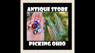 Antique Store Picking New Matamoras Ohio  Dougs Store  Antiques  Bottle Digging  Soda  Toys [upl. by Lemmueu]