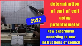 ISC physics practical determination of emf of cell using potentiometerscore full marks [upl. by Ultann]