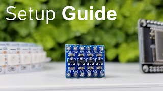 EASY Logic Level Shifter ESP32 Setup Guide WLED Tutorial 33v to 5v [upl. by Oiramrej703]