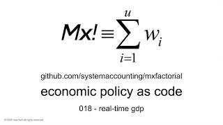 economic policy as code  018  realtime gdp [upl. by Burny189]